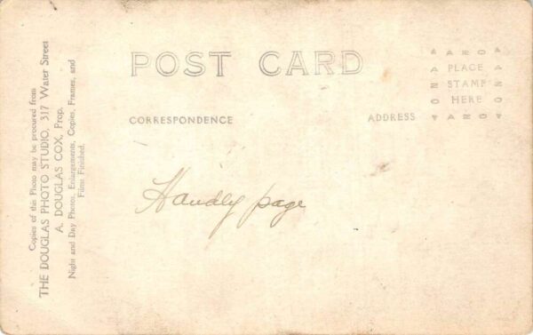 Handley Page Airplane Atlantic Real Photo Vintage Postcard AA68363 - Image 2