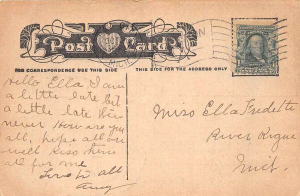 Taft Presidential Election Political Ad Vintage Postcard AA68379 - Image 2