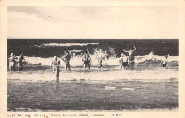 Dalvay Prince Edward Island Canada Surf Bathing Vintage Postcard AA68403