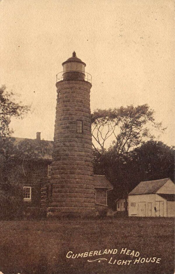 Lake Champlain Massachusetts Cumberland Head Lighthouse Postcard AA68464