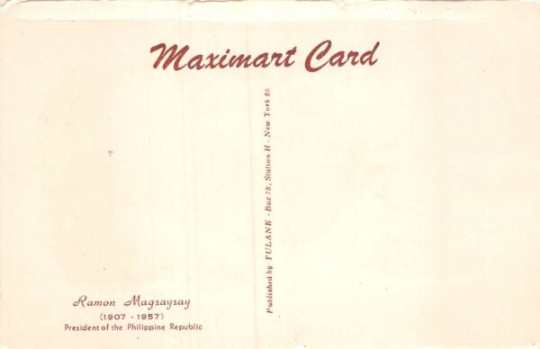 Ramon Magsaysay President of the Philippine Republic Political PC AA68473 - Image 2