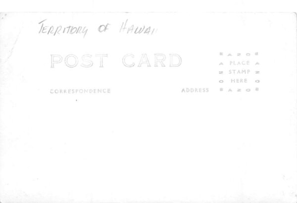 Hauula Territory of Hawaii Cooper Ranch Inn Real Photo Vintage Postcard AA68481 - Image 2