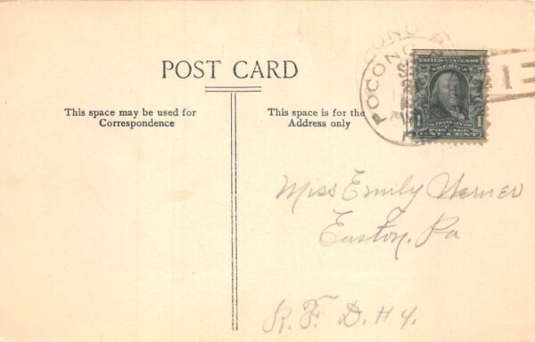 Pocono Pines Assembly Pennsylvania Hemlock Pool Retreat Postcard AA68509 - Image 2