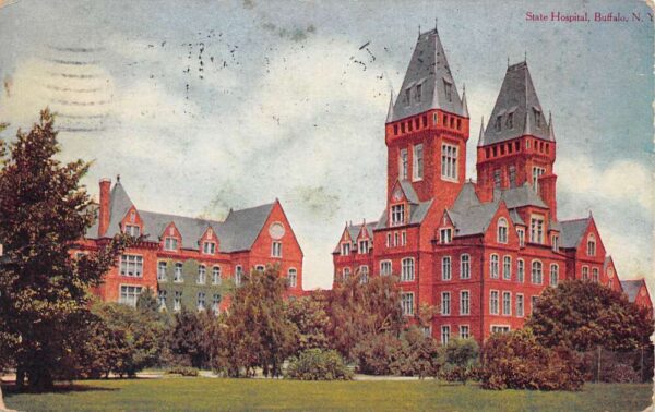 Buffalo New York State Hospital Vintage Postcard AA68579