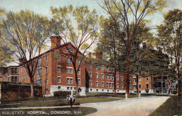 Concord New Hampshire NH State Hospital Vintage Postcard AA68585