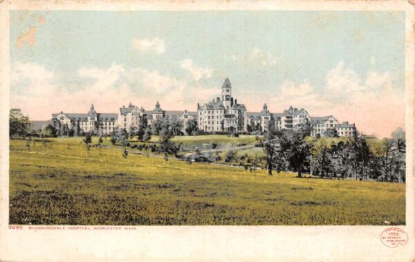 Worcester Massachusetts Bloomingdale Hospital Vintage Postcard AA68587
