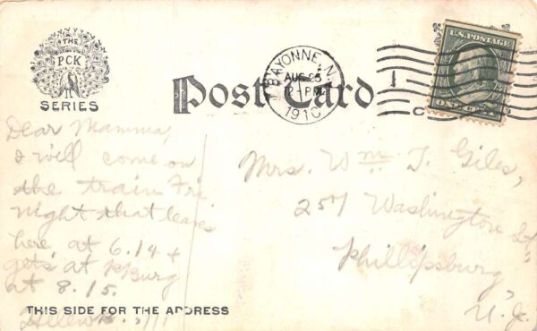 Bayonne New Jersey Bayonne Theatre Vintage Postcard AA68627 - Image 2