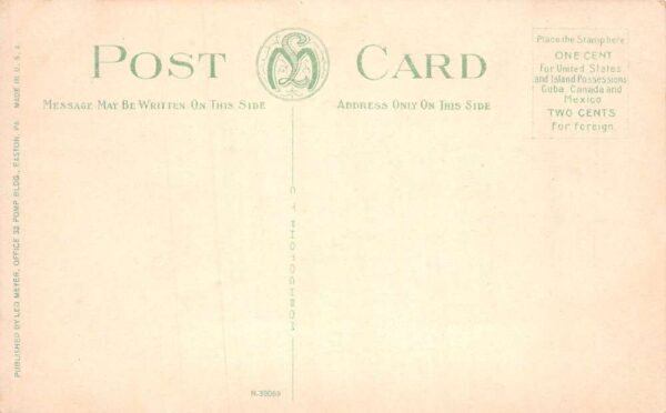 Easton Pennsylvania Easton National Bank Lobby Vintage Postcard AA68630 - Image 2