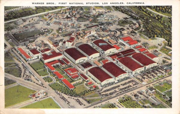 Los Angeles California Warner Bros Studios Vintage Postcard AA68633