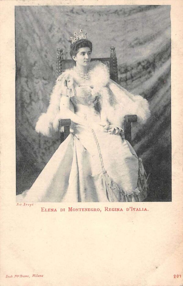 Queen of Italy Elena of Montenegro Royalty Vintage Postcard AA68641