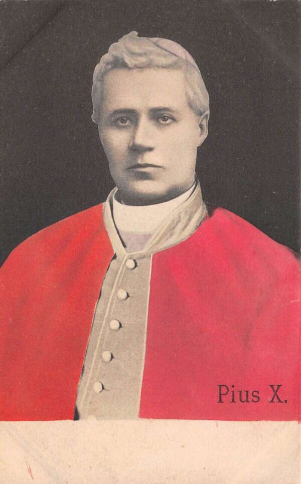 Pope Pius X Portrait Religious Vintage Postcard AA68683