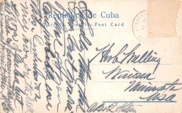 Cardenas Cubas Railway Train Station Tivoli Street Car Trolley Postcard AA68717 - Image 2