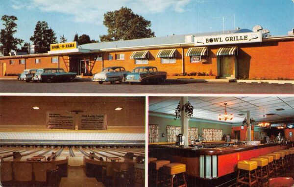 Reiffton Pennsylvania Bowl-O-Rama Inc Bowling Alley Vintage Postcard AA68791