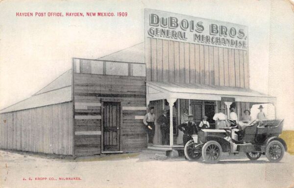 Hayden New Mexico Hayden Post Office & DuBois General Store Vintage PC U5131