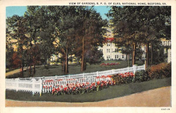 Bedford Virginia Gardens, Benevolent Order Of Elks Nat'l Home PC U5133