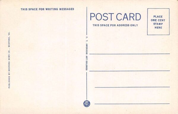 Bedford Virginia The Peaks Of Otter, White Border Vintage Postcard U5135 - Image 2