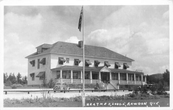 Rawoon Quebec Canada Heather Lodge Real Photo Vintage Postcard AA68819