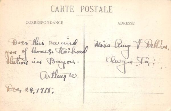 Bayon France La Gare Train Station Vintage Postcard AA68840 - Image 2