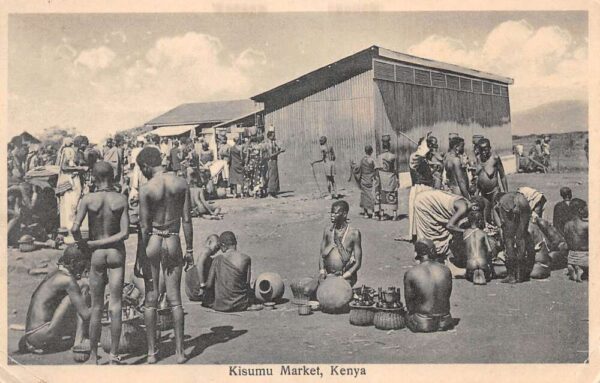 Kenya East Africa Kisumu Market Vintage Postcard AA68857