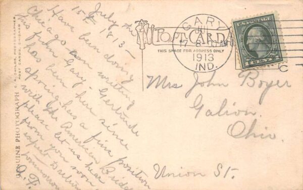 Chicago Illinois 8th Church of Christ Scientist Real Photo Postcard AA68863 - Image 2