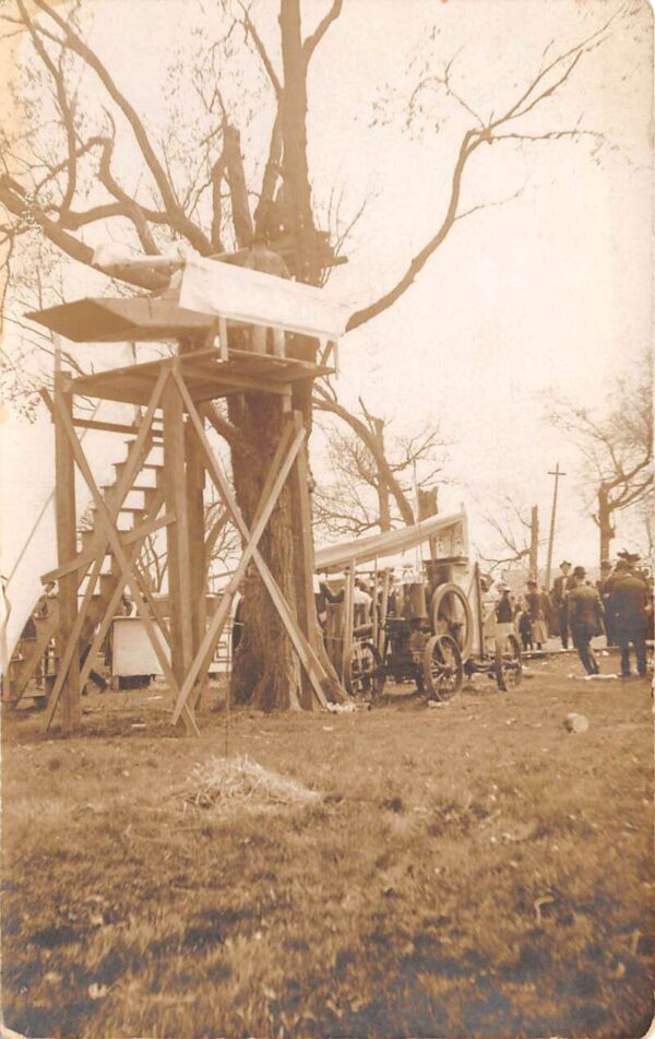 Aviation Related Festival Fair Scene Real Photo Vintage Postcard AA68864