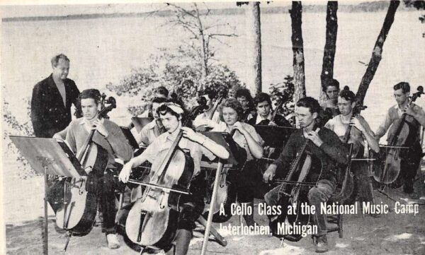 Interlochen Michigan Cello Class, National Music Camp, B/W Photo Print PC U5166