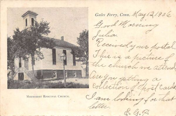 Gales Ferry Connecticut Methodist Episcopal Church B/W Photo Print PC U5183