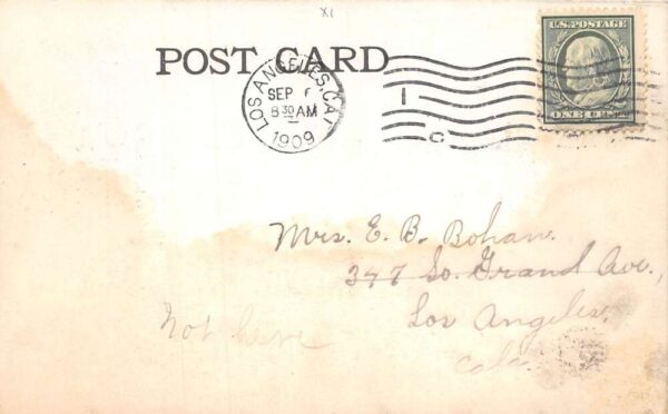 Los Angeles California Annie B Dawson Millinery Hat Shop Postcard AA69324 - Image 2