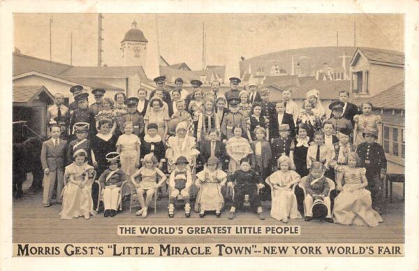 New York Worlds Fair Morris Gest Little Miracle Town Little People PC AA69329