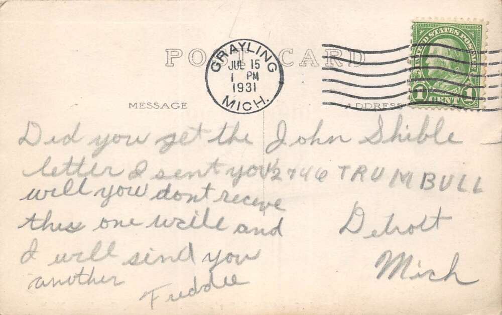 Grayling Michigan Guard Mount Drill, State Military Camp, Real Photo PC U5237 - Image 2