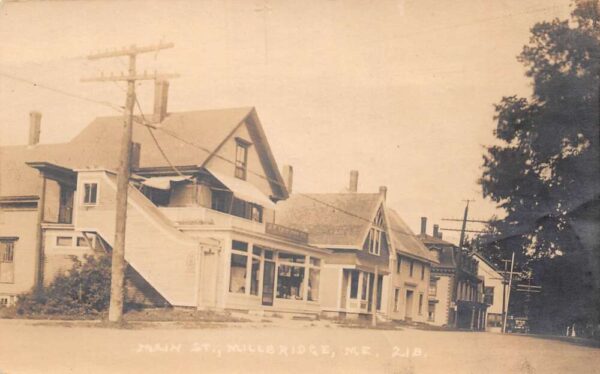 Millbridge Maine Main Street Real Photo Vintage Postcard U5267