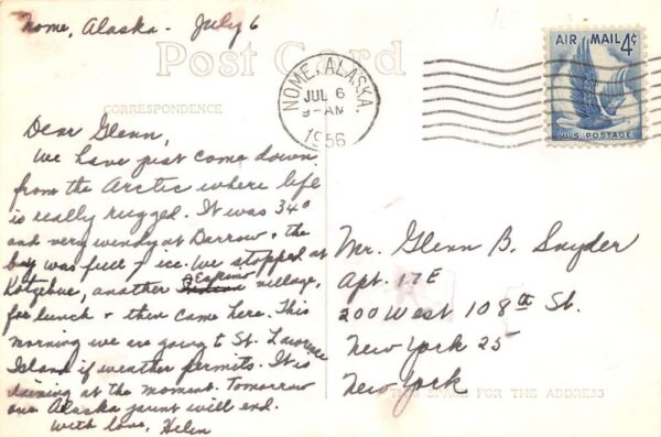 Kotzebue Alaska Kayak Races, 4th Of July, Real Photo Vintage Postcard U5280 - Image 2