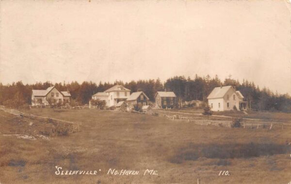 North Haven Maine View Of North Haven Real Photo Vintage Postcard U5287