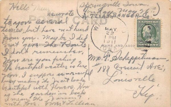Wheatland Iowa Main Street Real Photo Vintage Postcard U5294 - Image 2