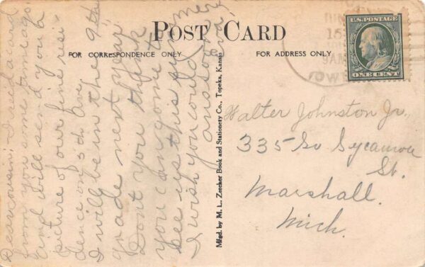 Hartwick Iowa North Side Of Main St. Real Photo Vintage Postcard U5297 - Image 2