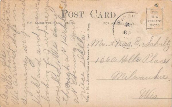 Sigourney Iowa North Side of Square, Drug Store Real Photo Vintage PC U5310 - Image 2
