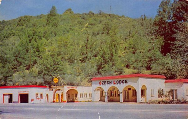 Laytonville California Czech Lodge Bohemian Restaurant Photochrome PC U5326
