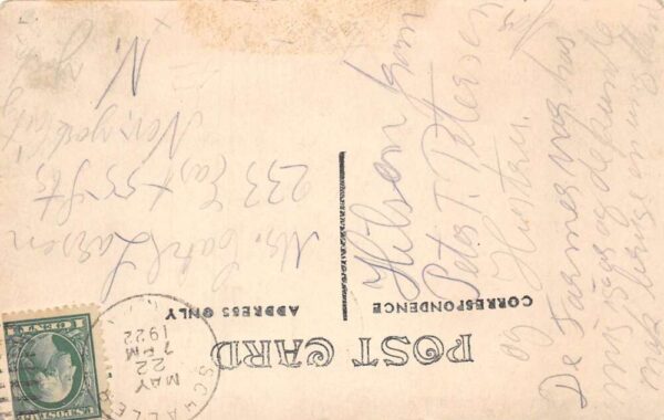Schaller Iowa 2nd Street Real Photo Vintage Postcard U5602 - Image 2