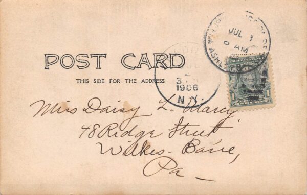 Unadilla New York Lower Bridge Real Photo Vintage Postcard U5658 - Image 2