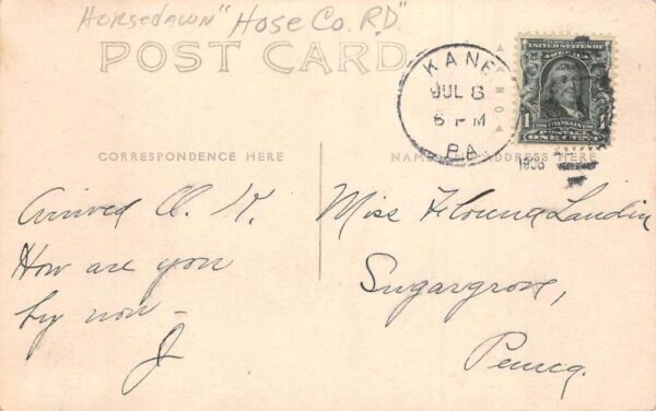Kane Pennsylvania July 4th Industrial Parade Real Photo Vintage Postcard AA68892 - Image 2