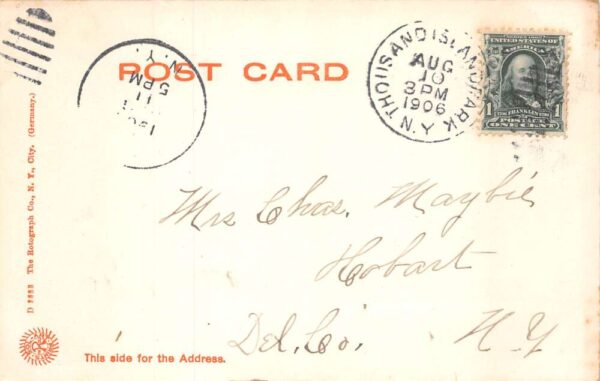 Thousand Island Park New York The Wharf Steamer Ship Vintage Postcard AA68895 - Image 2