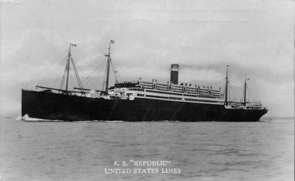 Two Harbors Minnesota Steamer Irving S Olds Cargo Ship Real Photo PC AA68939