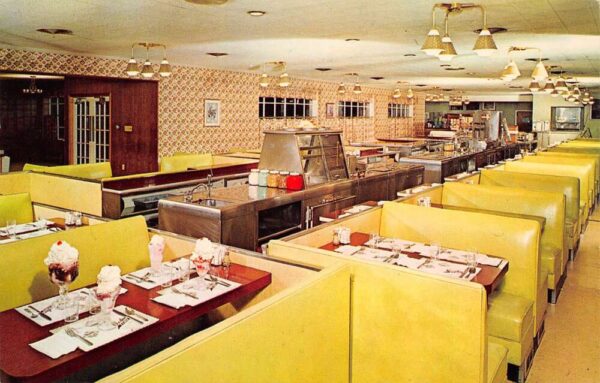 Newtown Pennsylvania Goodnoe Farm Dairy Bar, Interior Photochrome PC U5791