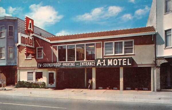 San Francisco California A-1 Motel, Exterior Photochrome Vintage Postcard U5843