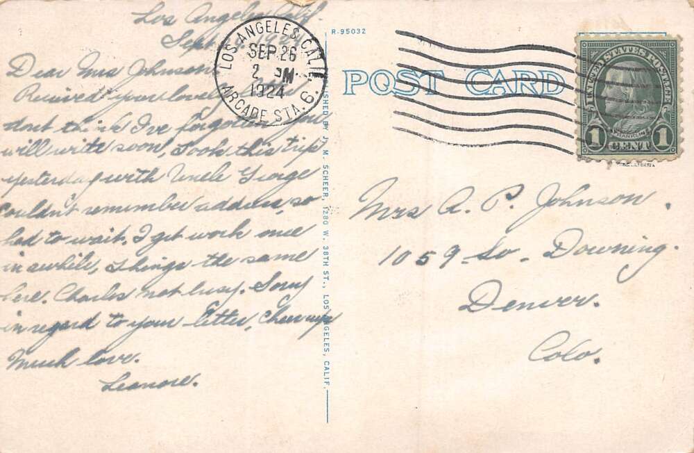 San Juan Capistrano California Mission San Juan Capistrano & Parlor Car PC U5848 - Image 2