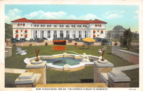 Atascadero California New Atascadero Inn & Bungalows Color Litho. PC U5849