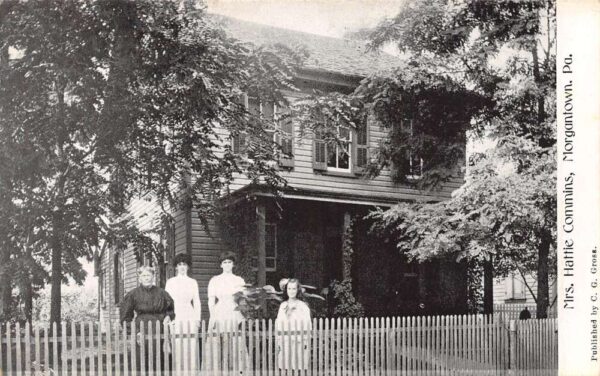 Morgantown Pennsylvania Mrs. Hattie Commins Home, B/W Photo Print PC U5882