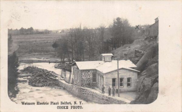 Belfort New York Wetmore Electric Plant Real Photo Vintage Postcard U5955