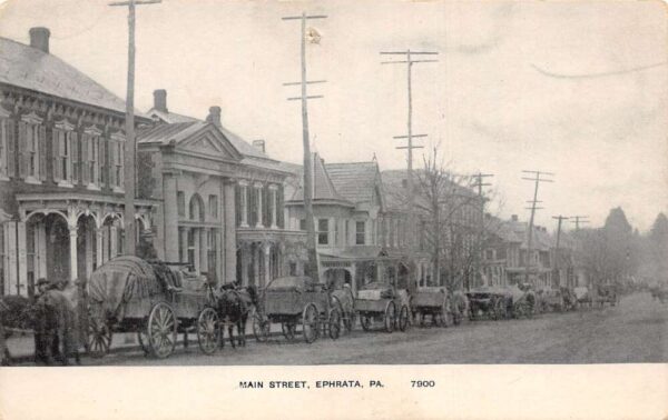 Ephrata Pennsylvania Main Street Photo Print Vintage Postcard U5971