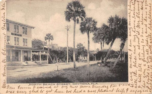 Daytona Florida North Beach Street, The Austin Hotel Exterior Vintage PC U6000